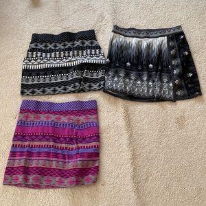 3 Krimson Klover skirts